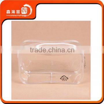 Wholesale transparent travel makeup pvc bag with handle