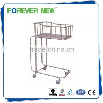 YXZ-009 metal material hospital baby troley/infant crib/hospital baby cot