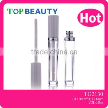 TG2130- 6ml Round Clear Plastic Empty Your Logo Lipgloss