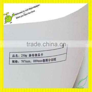 250gsm C1S Food grade Ivory Board