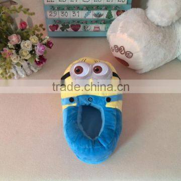 Hot selling despicable me slippers/3D eyes minion slippers and shoes