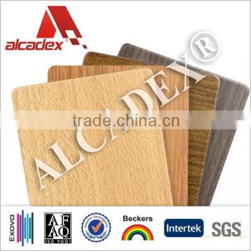 aluminum plastic composite panel, pretended wood aluminium compound panel