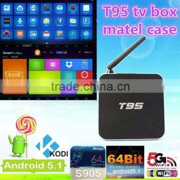 2016 Newest Amlogic S905 Quad Core T95 TV Box Kodi 16.0 Support 4K