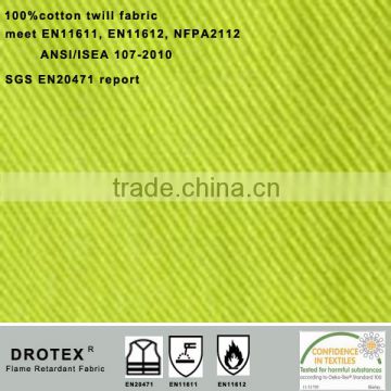 Permanent Flame Retardant HV Cotton Fabric ANSI/ISEA 107