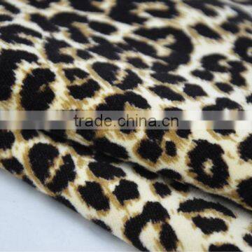 100%cotton velvet fabric leopard velvet fabric print velvet fabric