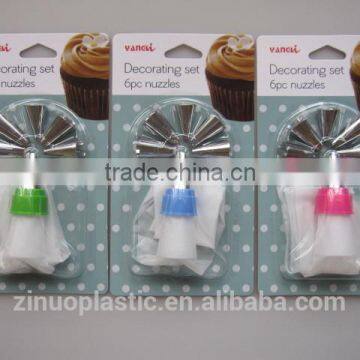 4pcs Nozzles With Icing Bag Cake Decorating Set