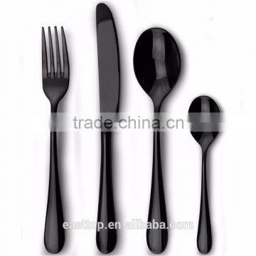 Free sample stainless steel hotel restaurant flatware set with low MOQ