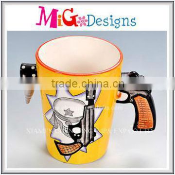 hot sales new design ceramic tea infuser mug unique design welcome