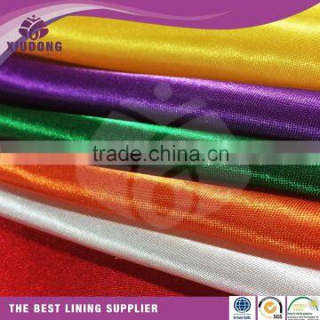 woven twill satin, 75*100D satin, satin poly taffeta fabric