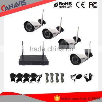 Home security camera 1080P nvr kits 4 channel 3g wireless surveillance camera