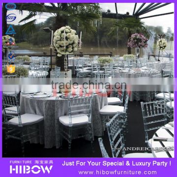 polycarbonate resin chiavari chair from Hibow furniture