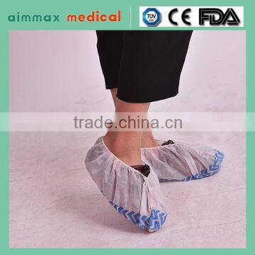 FDA arrpoved factory Aimmax cheap price Factory price Medical Surgical PP+pe disposable anti slip shoe cover