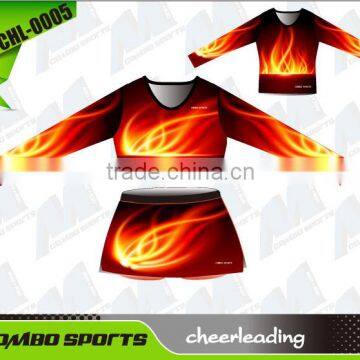 Sublimation Spandex Girl/Women/Ladies Cheerleading Uniforms