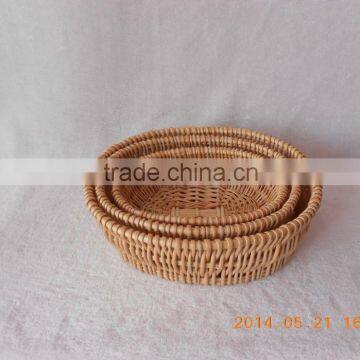 100% handmade garden coffee cup basket weaving round FULL willow basket