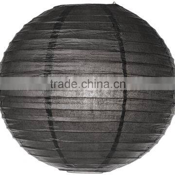 YiWu Whoolesale 8" 10" 12" 16" PAPER LANTERN BLACK