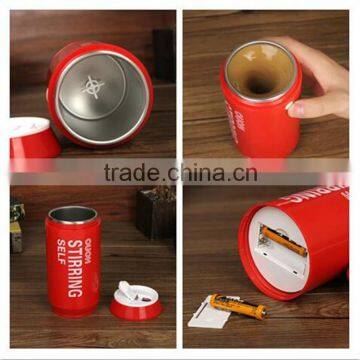 Hot 304 Stainless ABS Lazy Self Stirring Mug Auto Mixing Tea Coffee Cup Cans Shape photo-2