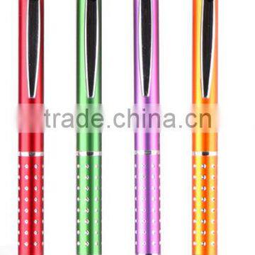 bright colored barrel stylus touch Pen with the diamond cut grip