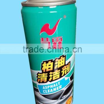 Tin aerosol can for asphalt cleaner