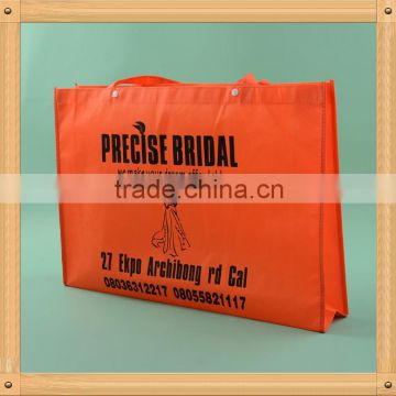 Hot sell homeuse pp non woven handle bags with button