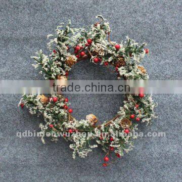 New arrival Decorative Artificial Flocked Flower Candler,artificial flocked candler