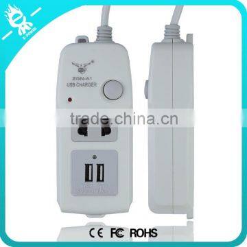 Extension Wall Electrical Switch Usb Socket Power Strip With 2 Usb Port Output photo-4