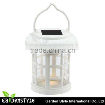 Item No.66282 plastic solar led lantern white black green ningbo china solar outdoor hanging light