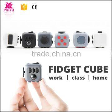 Newest Vinyl Desk Toy Fidget Cube kickstarter fidget six cube