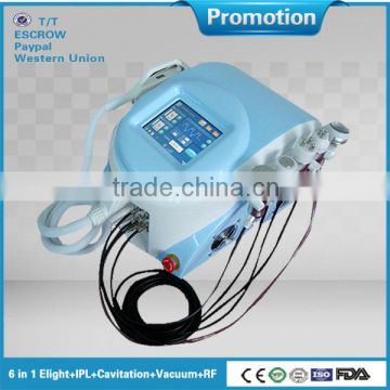 China Patent Design 6 IN 1 ipl intense pulse light machine with Vacuum Cavitation (CE,ISO,Low price)