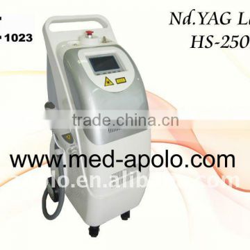 qswitched laser tattoo removal machine HS 250 depigmentation treatment lighten dark spots by shanghai med apolo