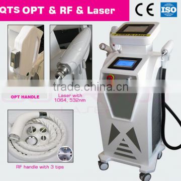 Powerful System ND YAG Laser 532nm& Elight skin rejuvenation RF skin resurfacing