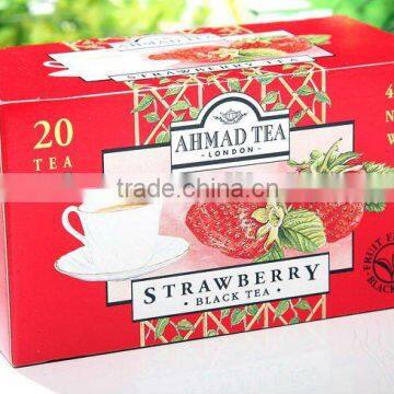 strawberry tea bag (single and double chamber tea bag)