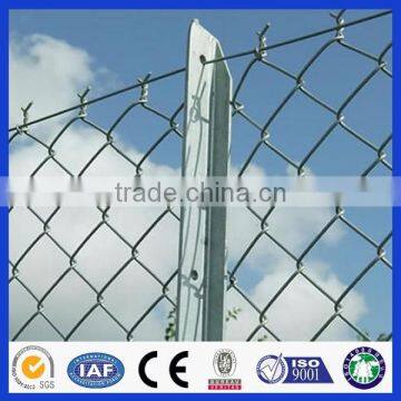 hot dip galvanized used chain link fence for sale factory