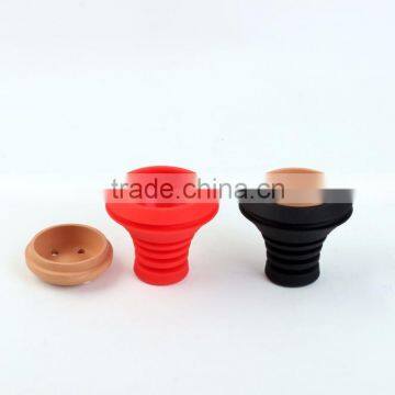 2016 new design silicone and ceramics shisha head hoohah bowl