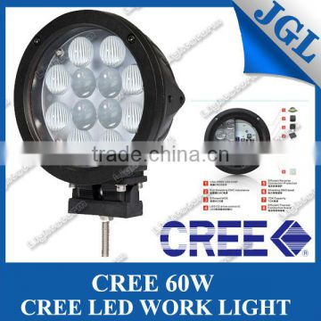 New 7'' CREE 60W LED WORK LIGHT Spot Beam Work Lamp For Roads Lamp Truck Boat Tanks Camping Light