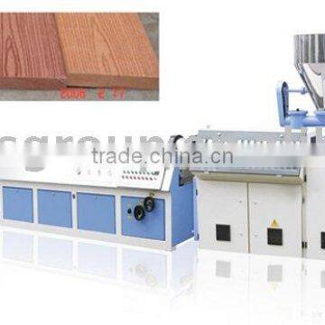 PE/PVC wood plastic composite floor production line