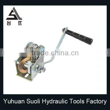 Manufacturing 1200lbs Galvanized Mechanical Shipyard Winch With Wire Rope photo-5