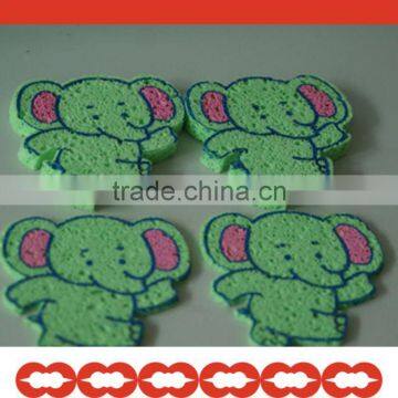 Green elephant cellulose sponge