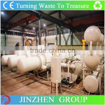 Non-pollution continuous waste tyre pyrolysis plant