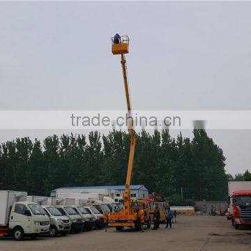 Dongfeng 95HP Hydraulic Cage Lift Truck High Rise Work Platform Truck photo-6