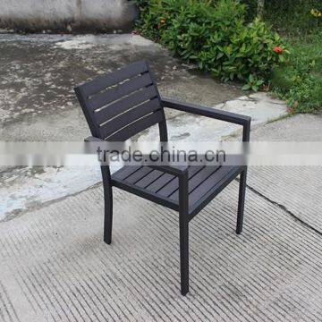 Elegant Modern Plastic Wood Dining Set photo-5