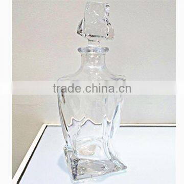 500ml Antique Twist Napoleon Brandy Czech Republic Crystal Auto Machine Wine Glass Decanter With Stopper photo-3