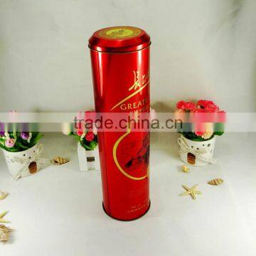 Gift Package Box Round Wine Tin Container photo-2