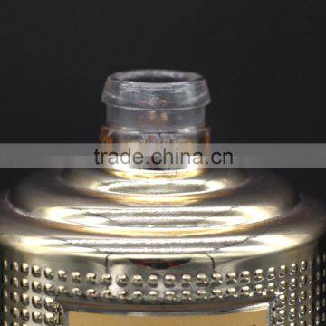Custom High-grade Gold Glass Wine Bottle for Banquet