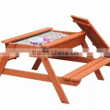 Large Outdoor Wooden Sandpit With Lid photo-2