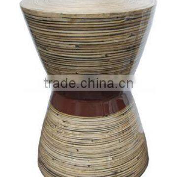 High Quality Best Selling Natural Spun Bamboo Stool From Vietnam
