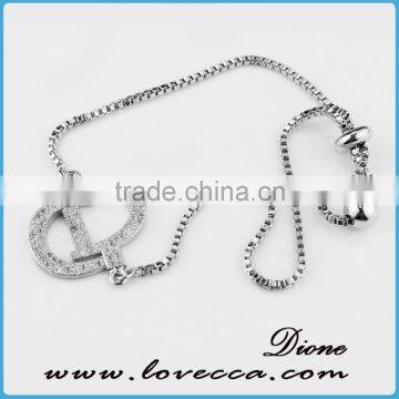 White Gold Plated Wedding Jewelry Bracelet Bridesmaid Gift Micro Pave Zircon Jewelry Bracelet photo-3