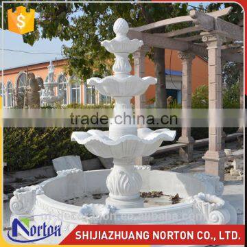 Stone garden large white chinese water fountains NTMF-S037Y