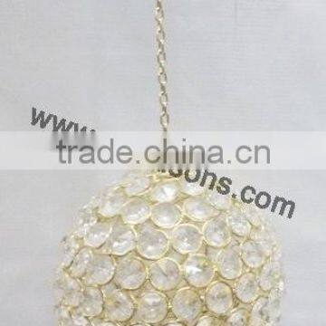 Wholesale Floor Crystal Candle Holder Stand With Hanging Crystal photo-6