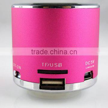 Mini Aluminum Alloy Vibration Loudspeaker Portable Mini Speaker With fm Radio Usb Charger photo-3