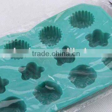 Rectangular Flower Design Silicone Ice Cube Mold/ Ice Cube Tray photo-2